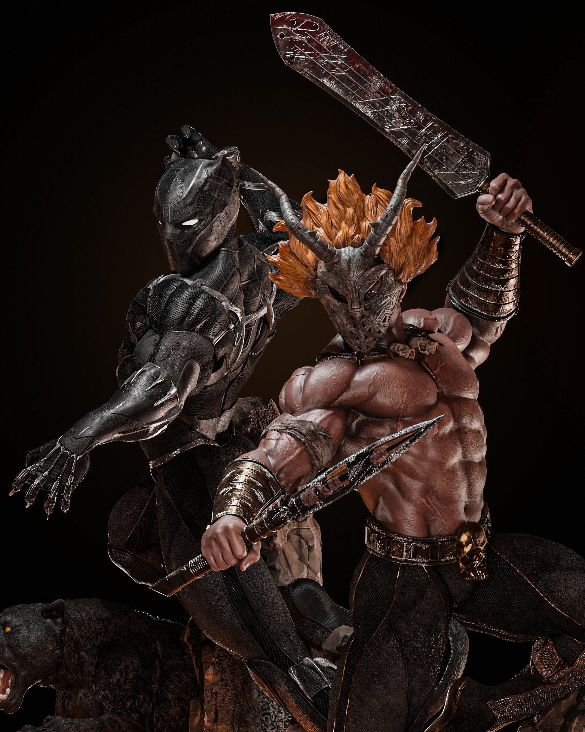 Black Panther and Killmonger - Image 26