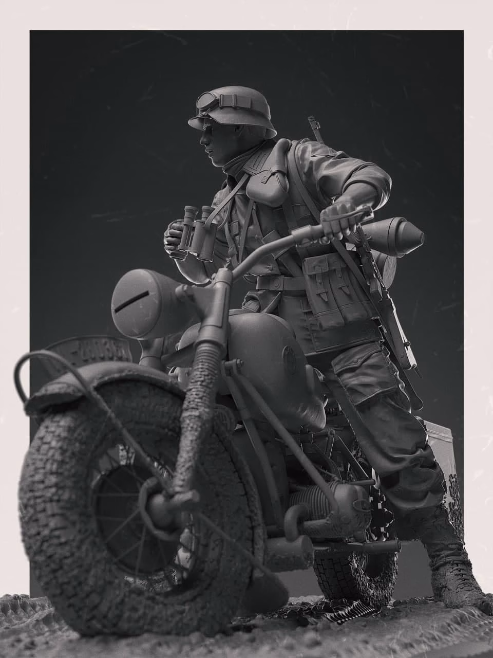 Motorcycle Scout Germany WW II