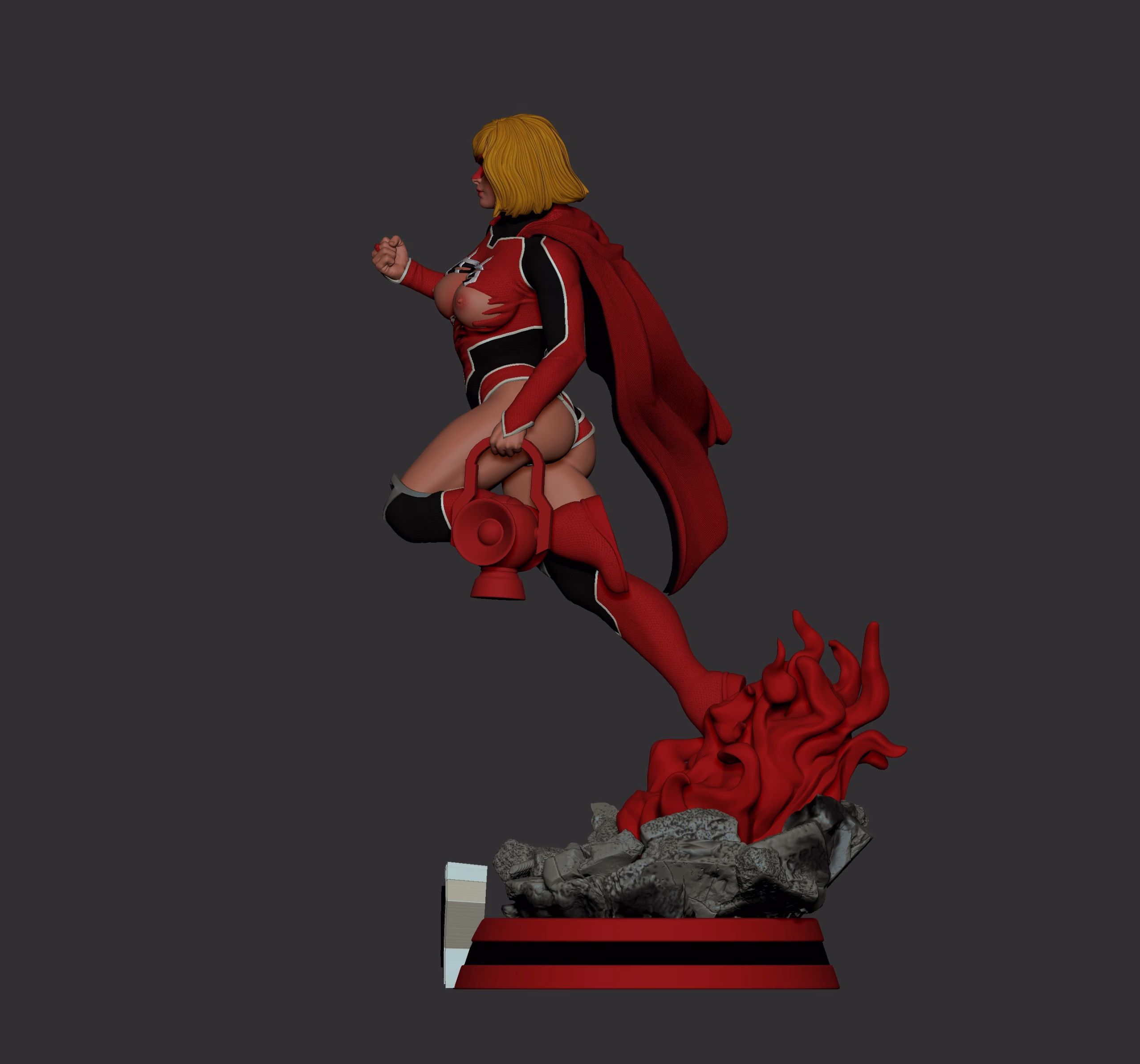 Kara ZorEl Red Lantern NSFW - Image 12