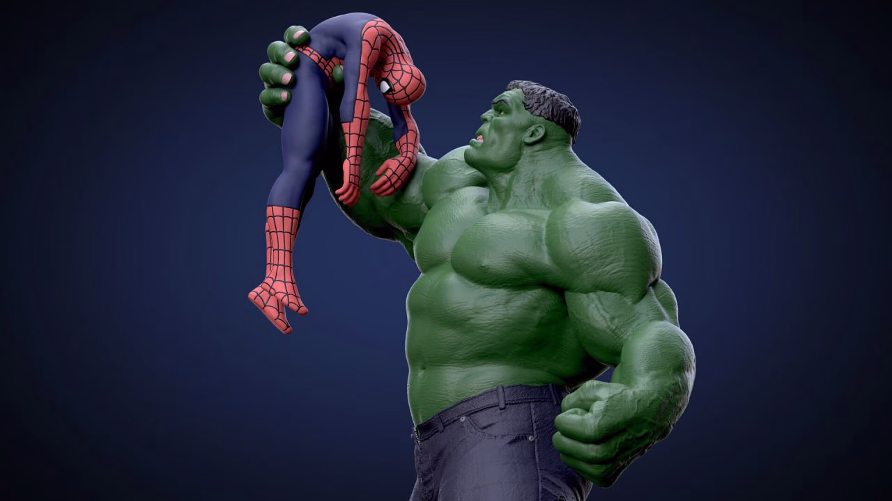 Hulk vs Spiderman