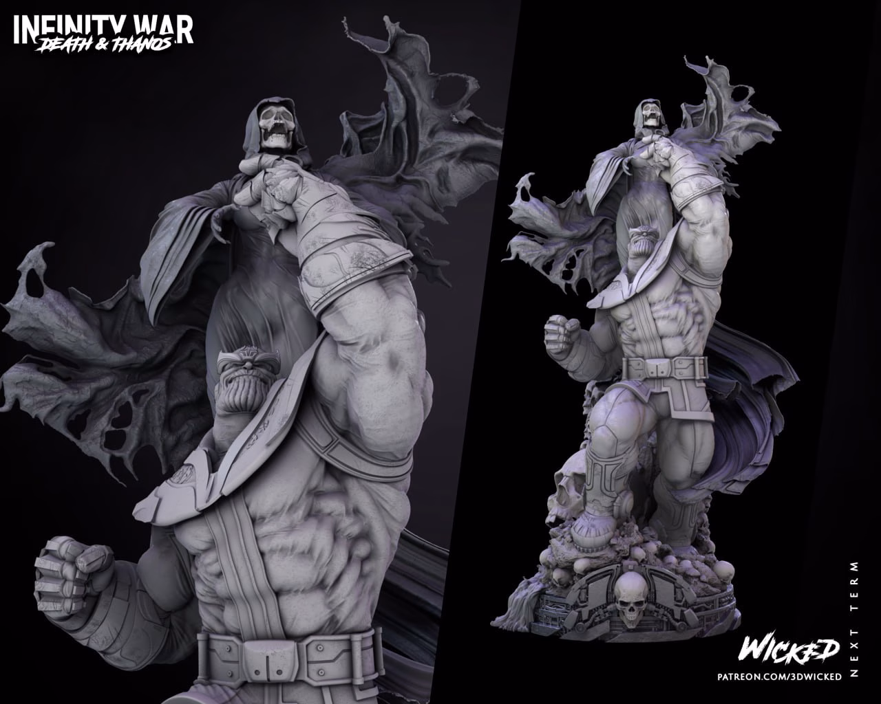 Diorama Base Lady Death Thanos Comic One Piece - Image 2