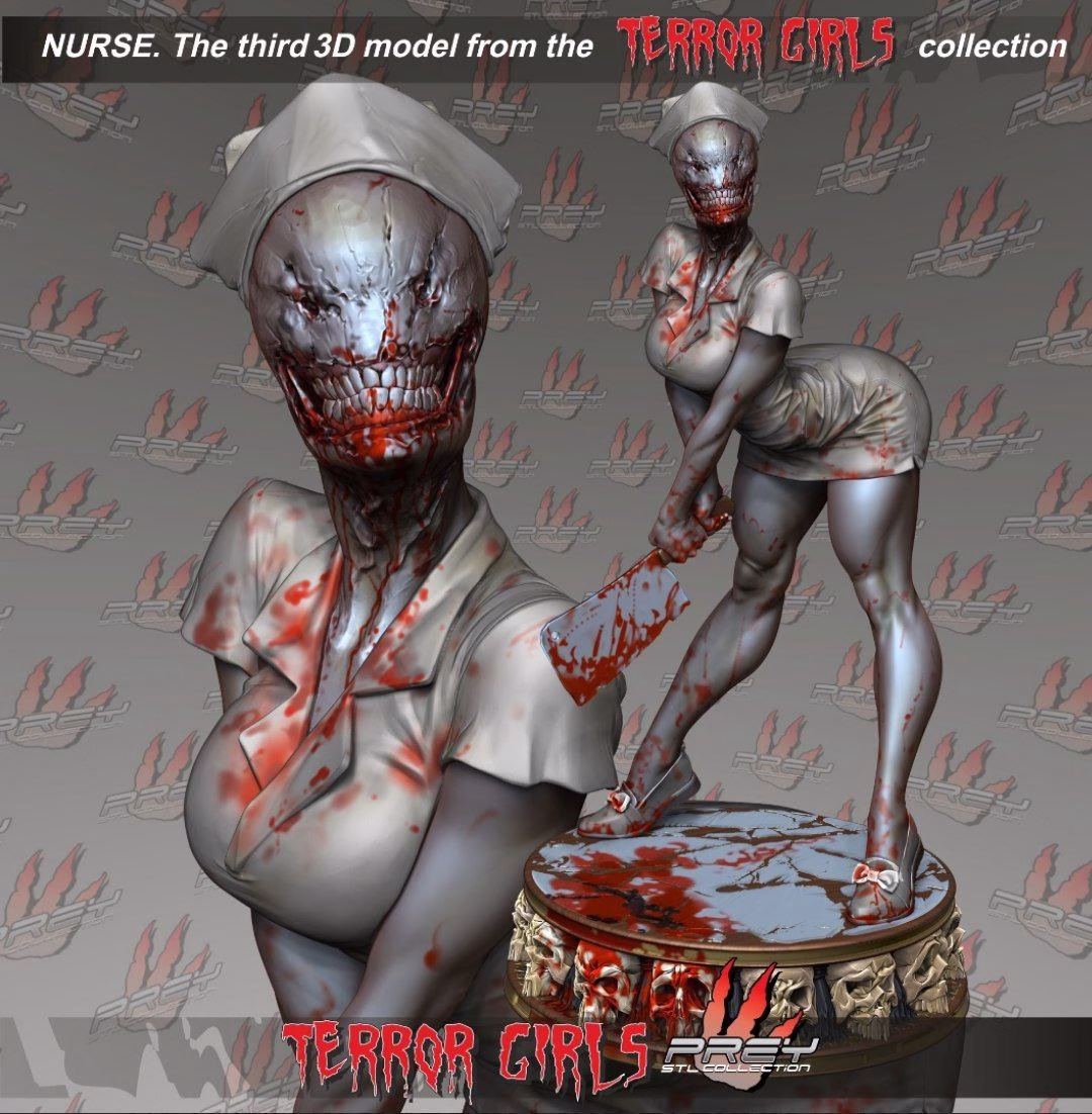 Nurse Terror Girl STL Printable file