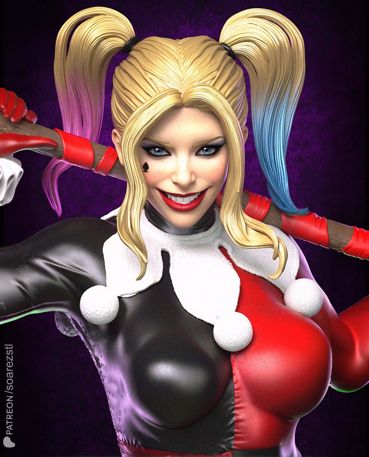 Harley Quinn STL file for 3D printing