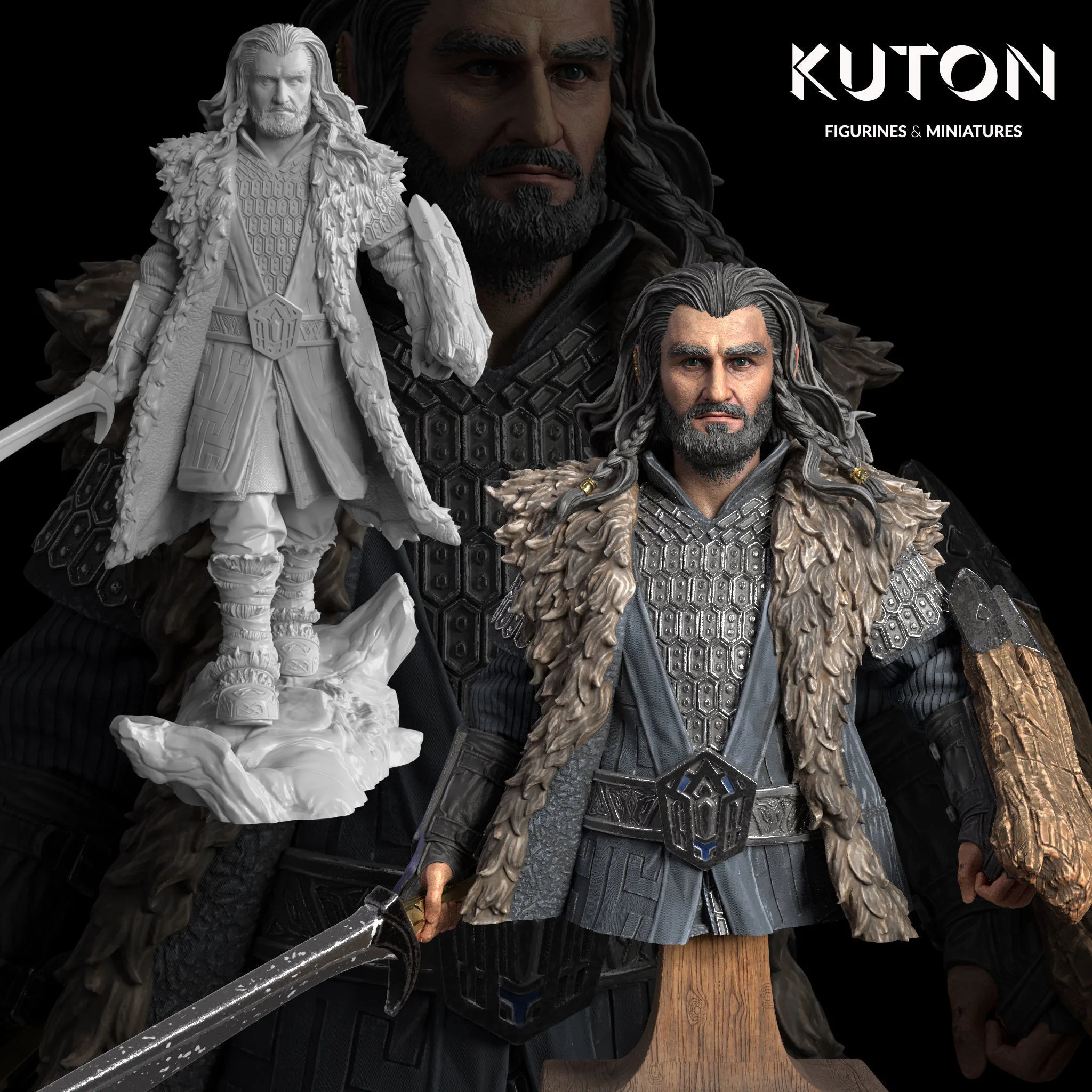 Thorin Oakenshield STL file for 3D printing
