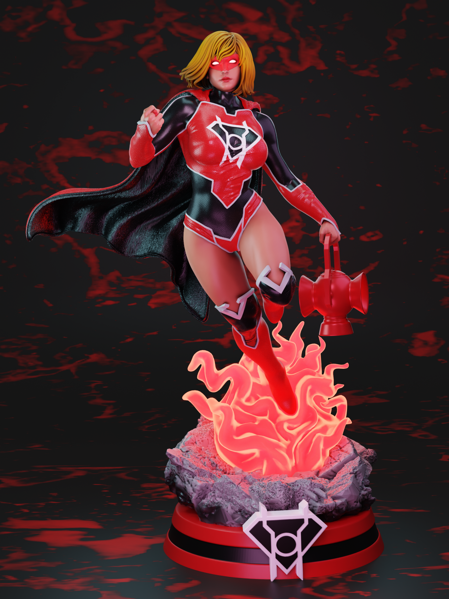 Kara ZorEl Red Lantern NSFW STL file for 3D printing