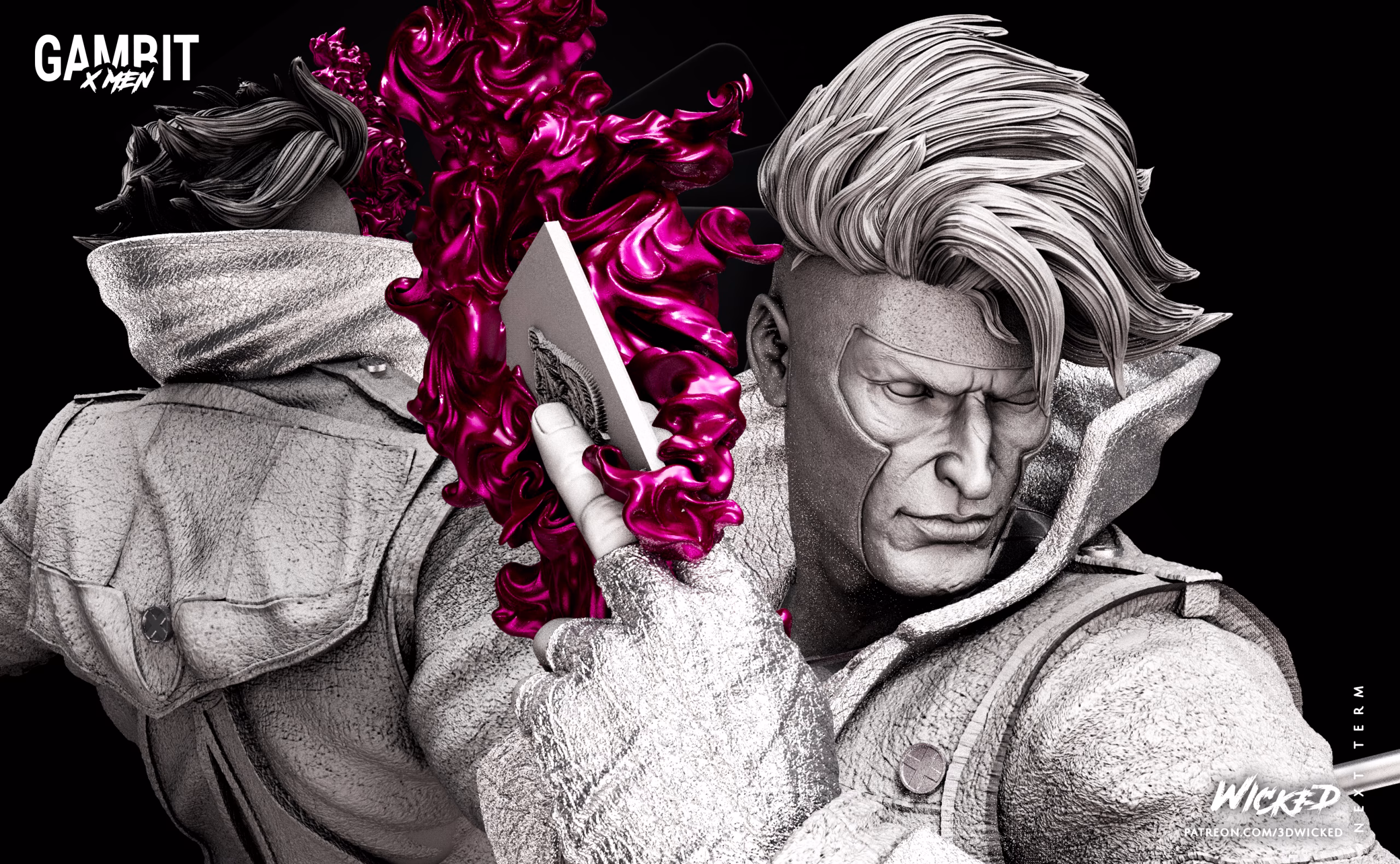 Marvel Gambit Sculpture