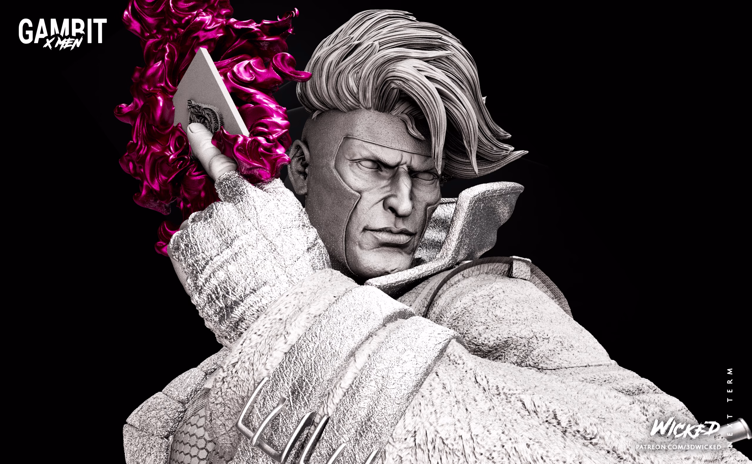 Marvel Gambit Sculpture - Image 16