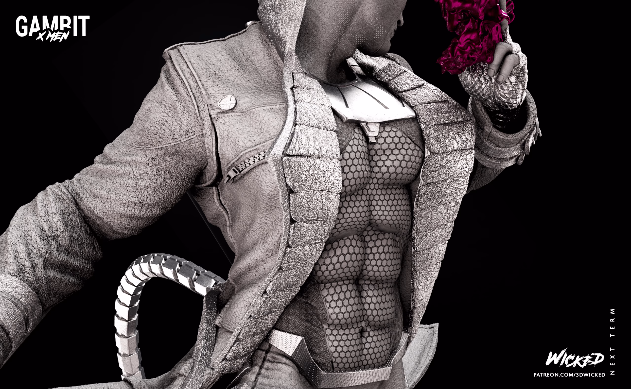 Marvel Gambit Sculpture - Image 17
