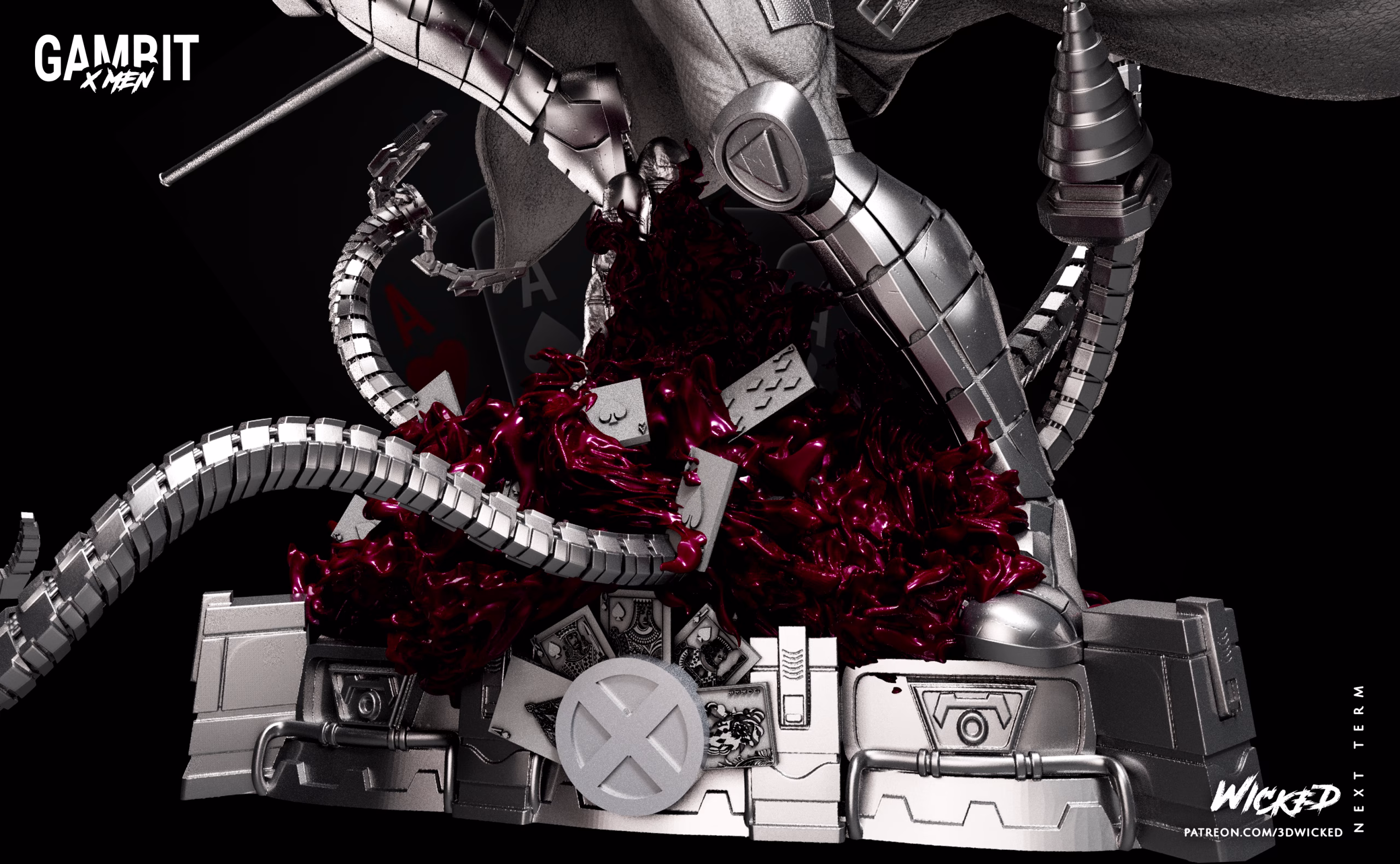 Marvel Gambit Sculpture - Image 19
