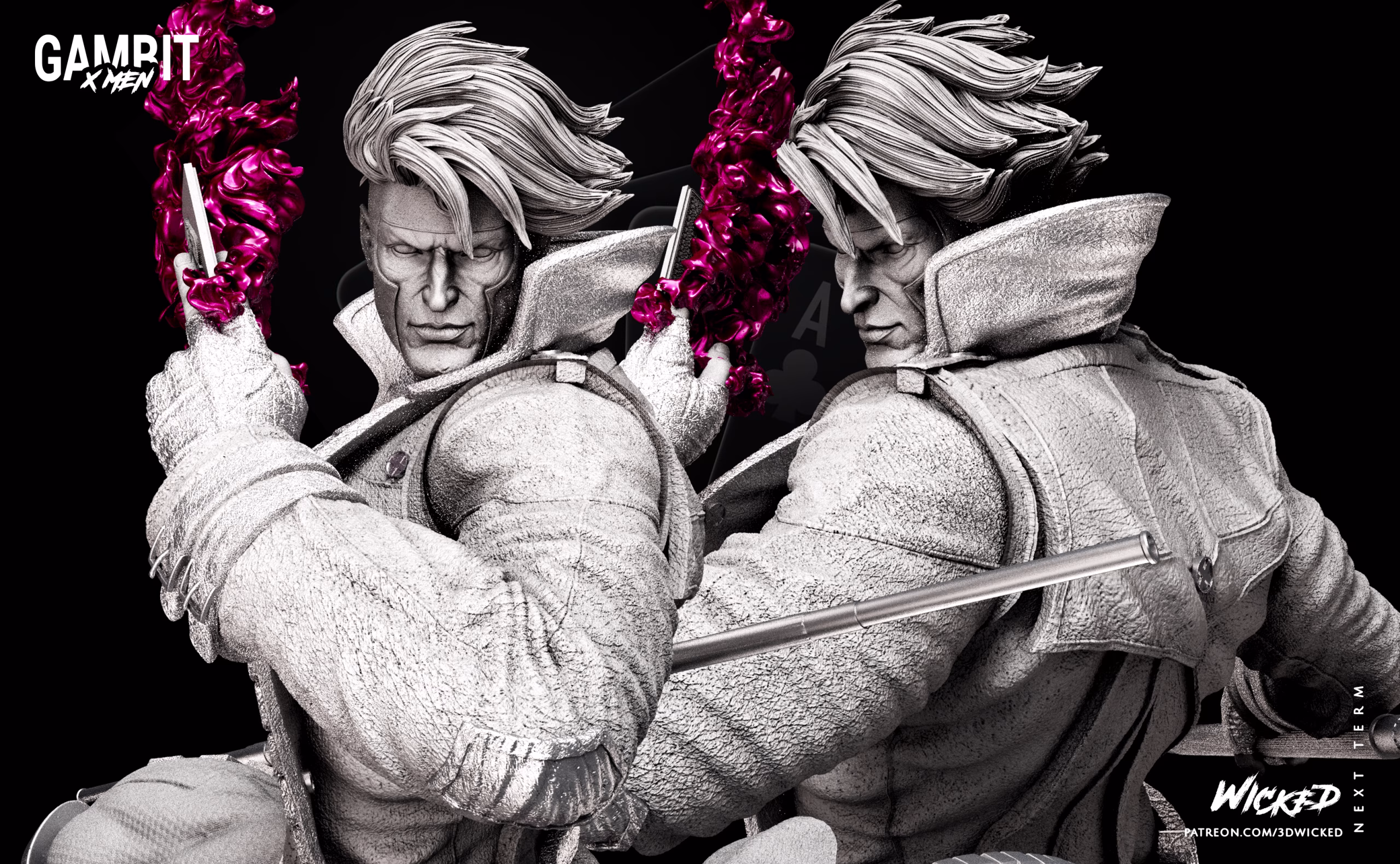 Marvel Gambit Sculpture - Image 21