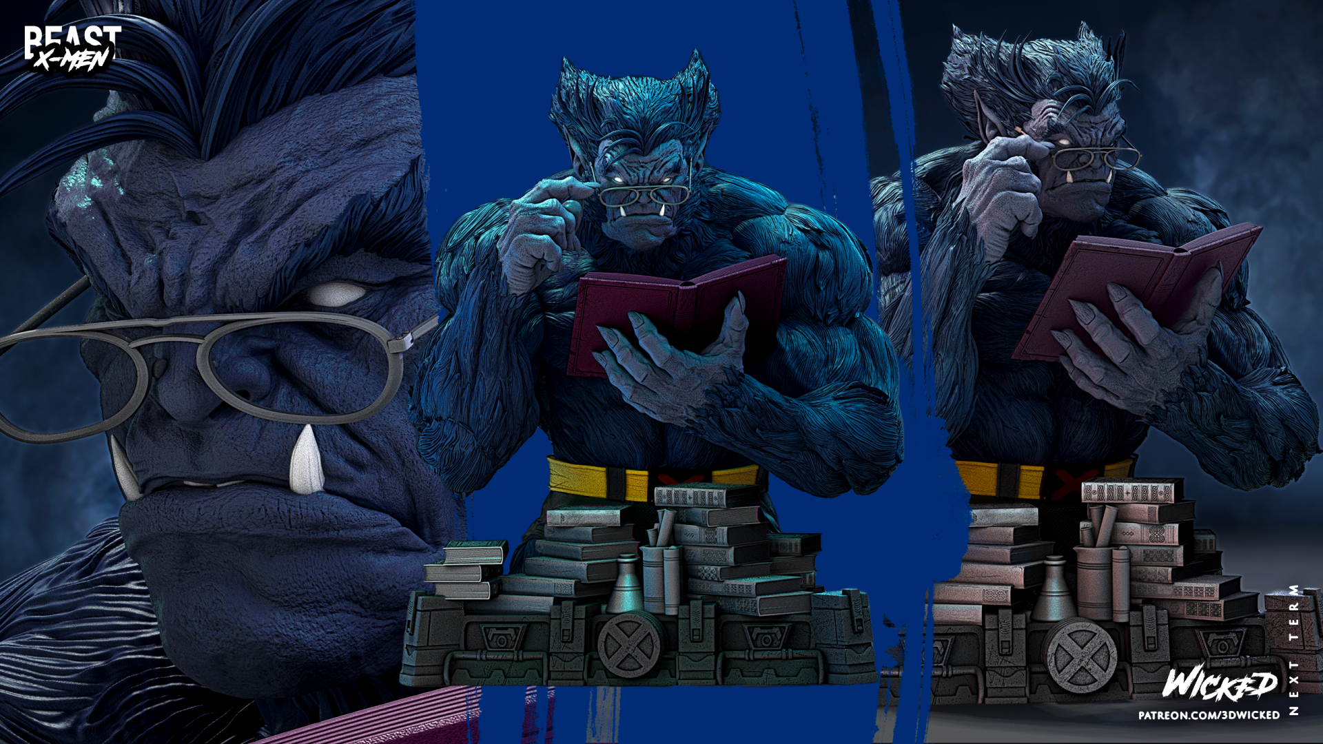 Beast XMen Bust - Image 2