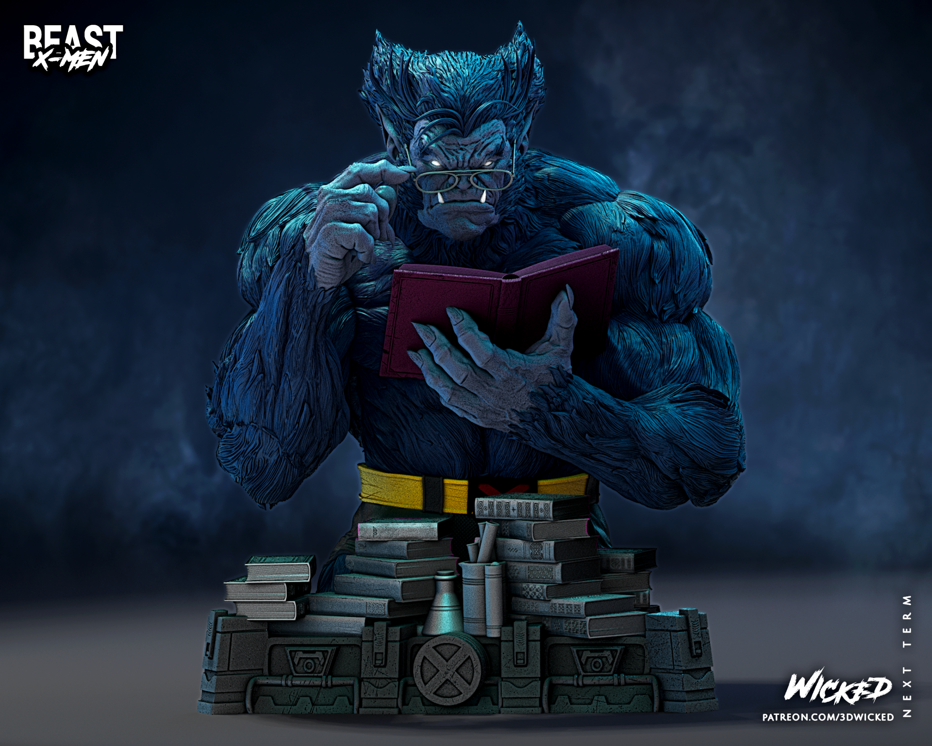 Beast XMen Bust