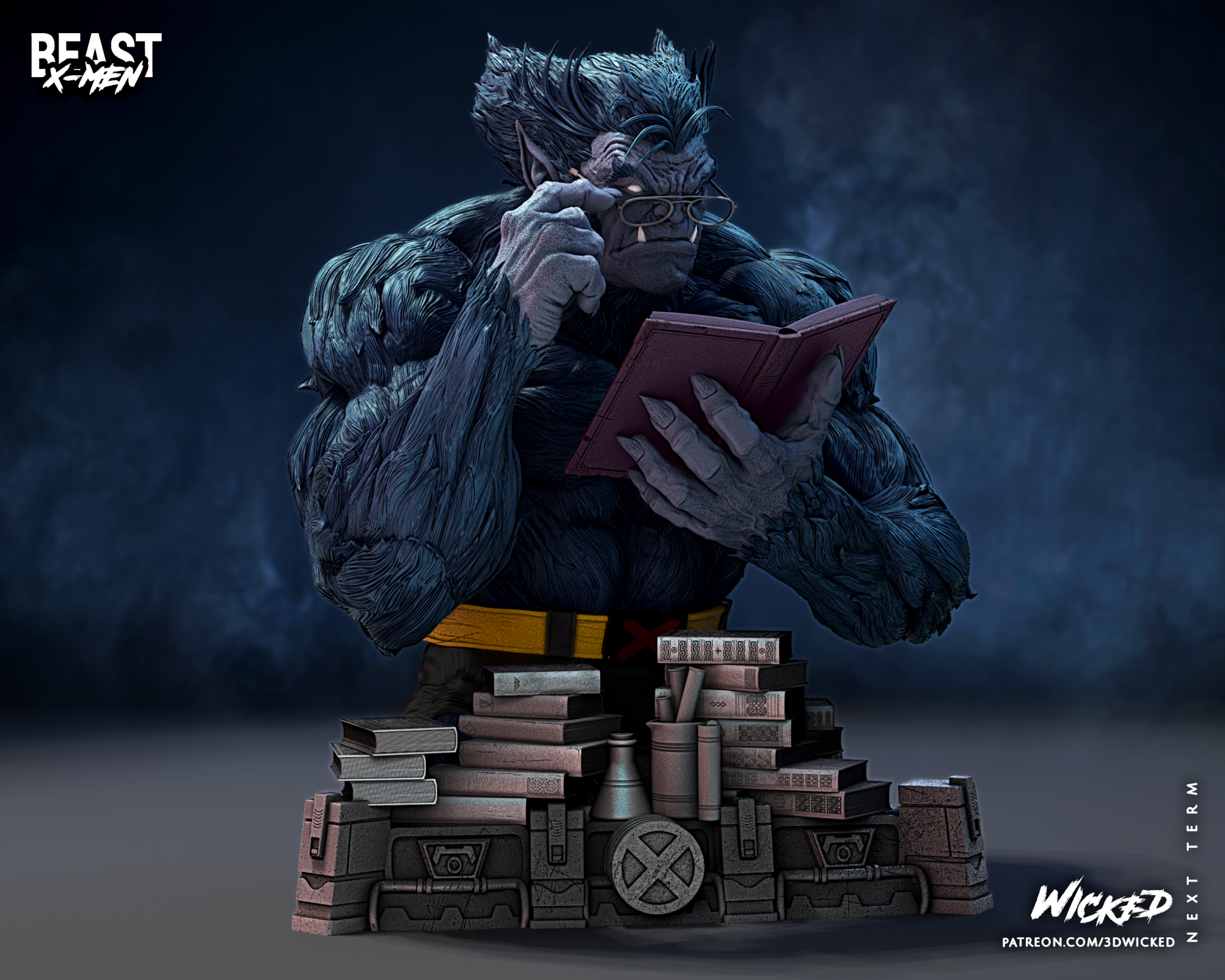 Beast XMen Bust - Image 4