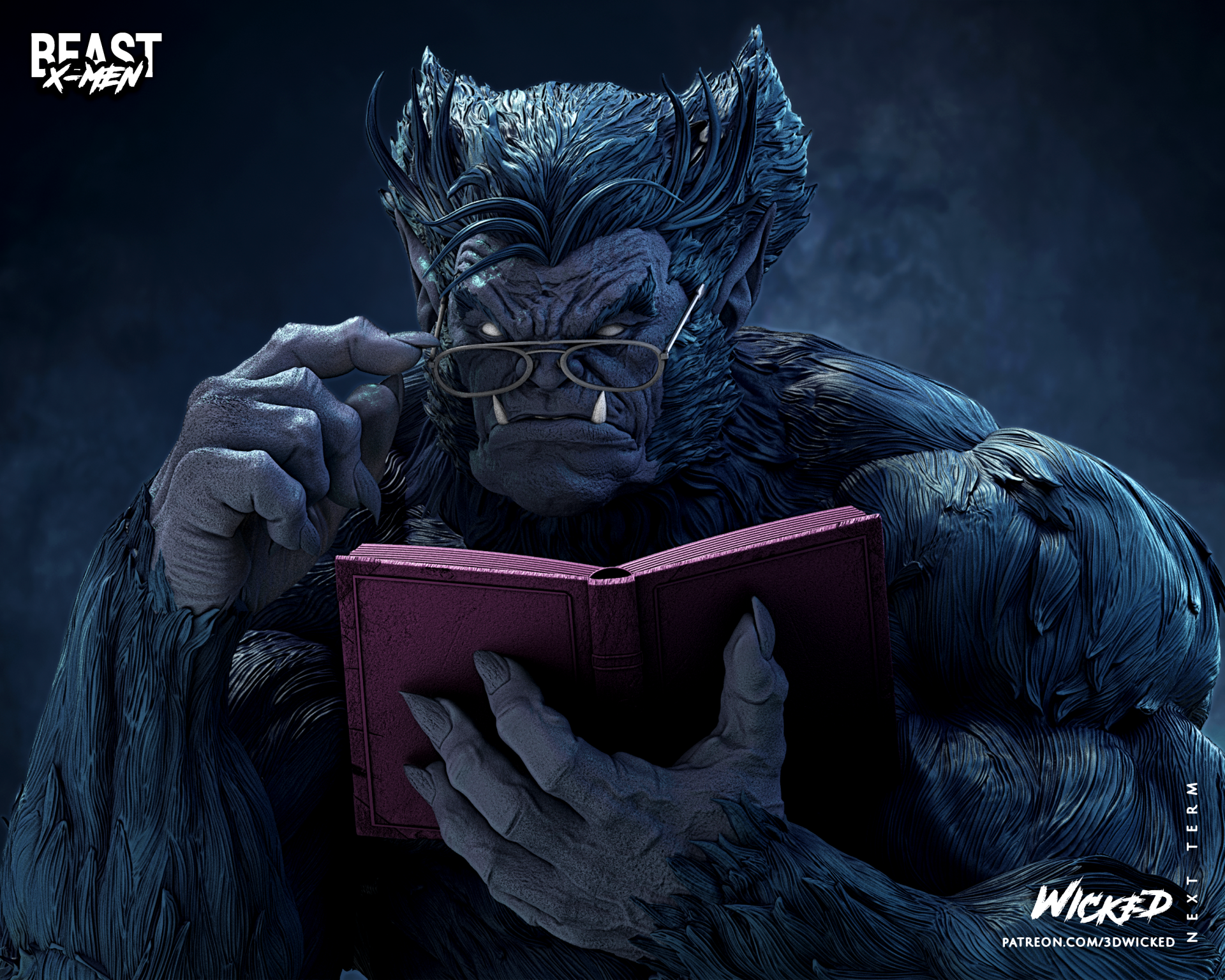 Beast XMen Bust - Image 7