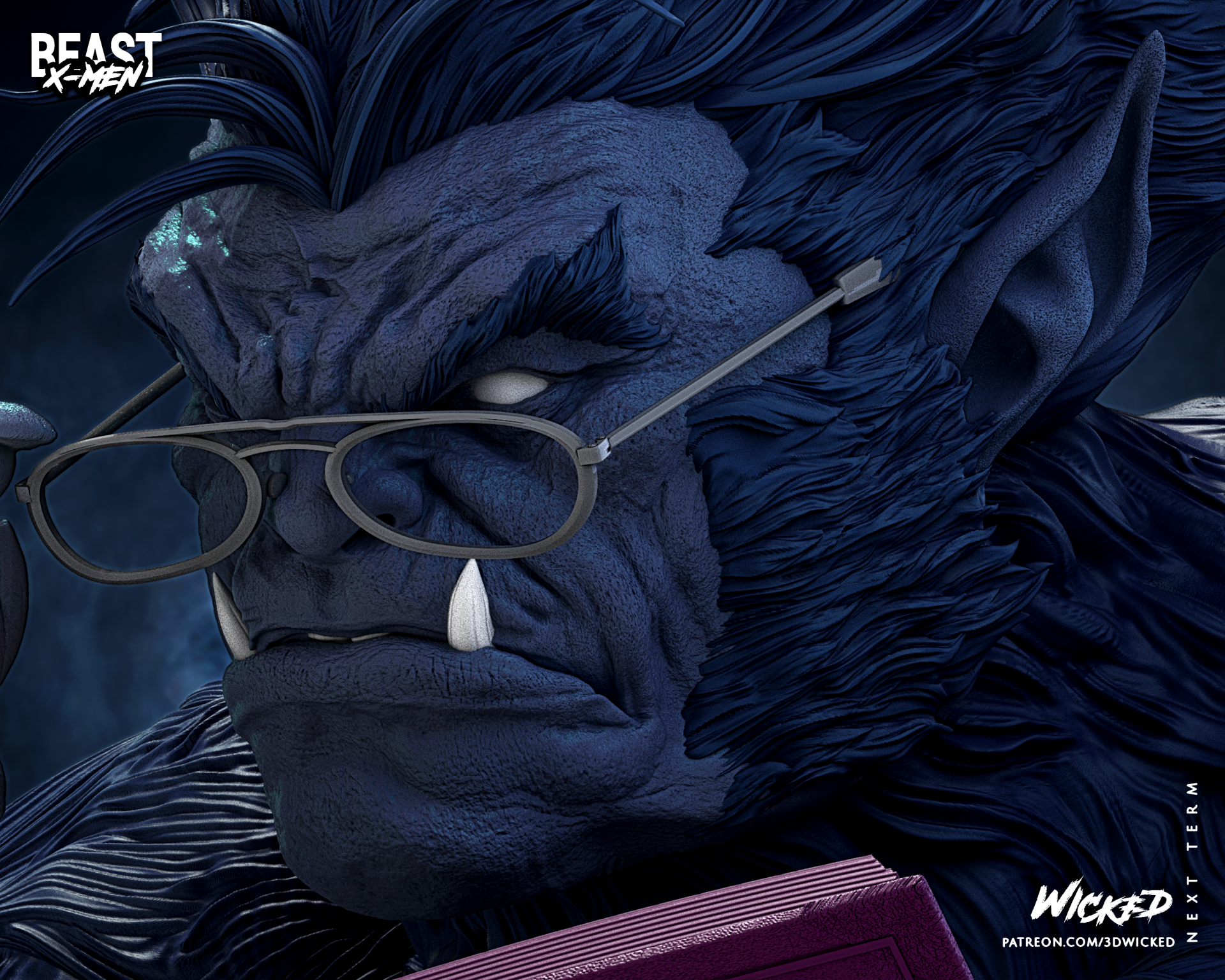 Beast XMen Bust - Image 8
