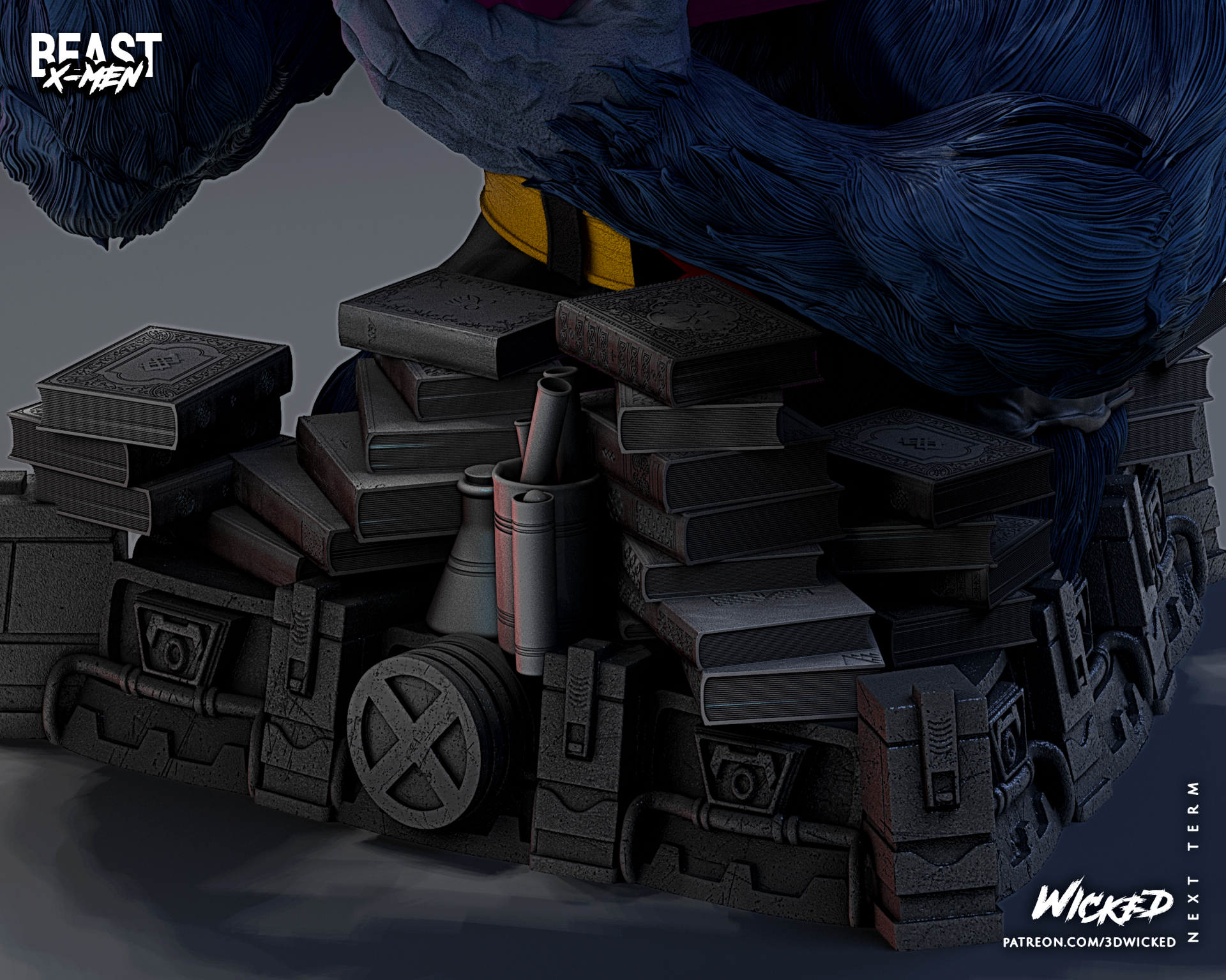 Beast XMen Bust - Image 9