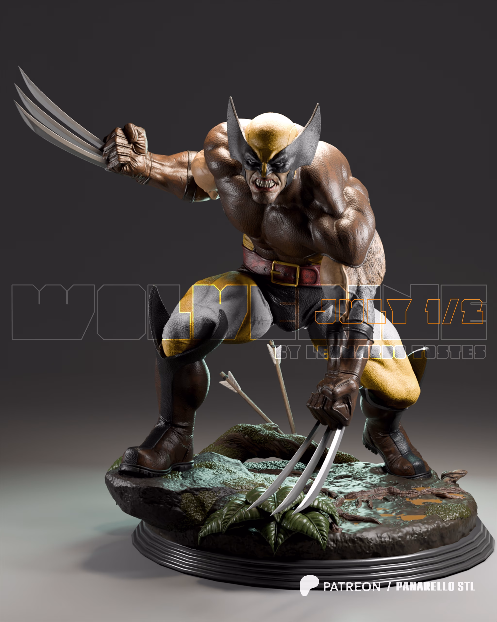 Wolverine STL file for 3D printing
