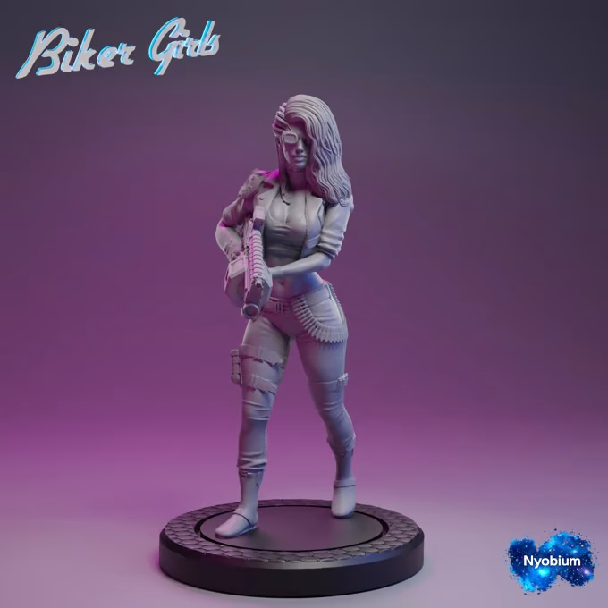 Jen Explosive Blonde Miniature STL file for 3D printing