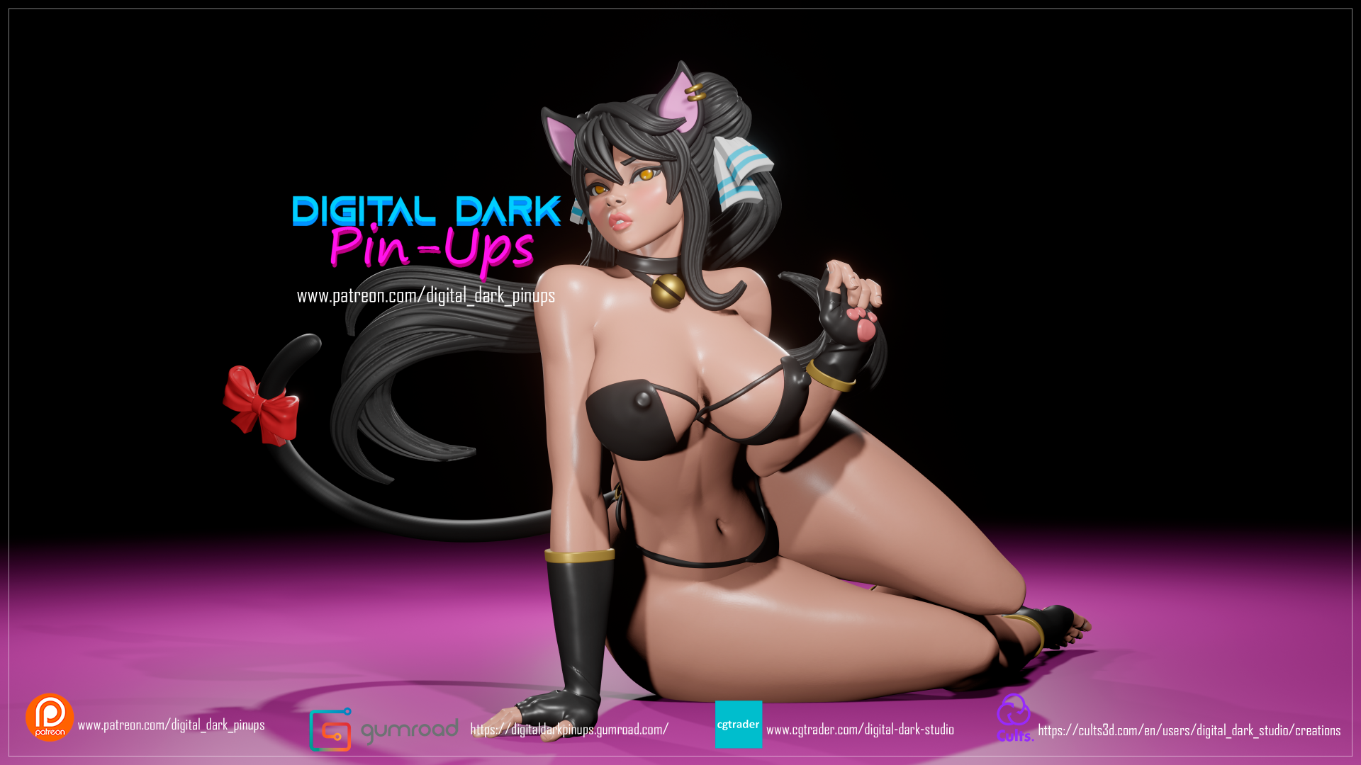 Furry Kitty STL file for 3D printing