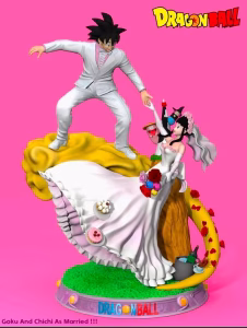 Goku and Chichi Maried