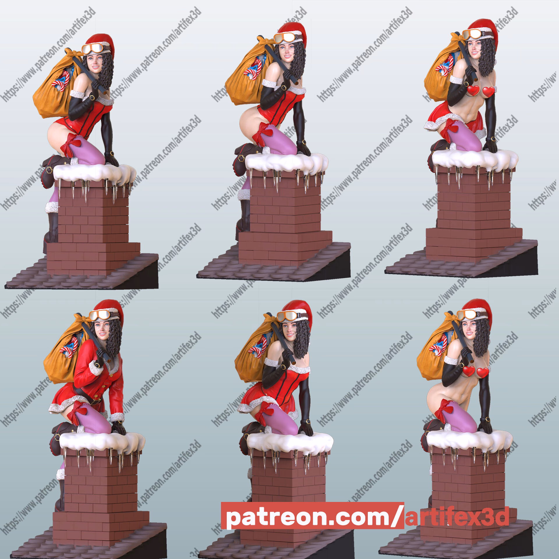 Lady Santa - STL - Image 2