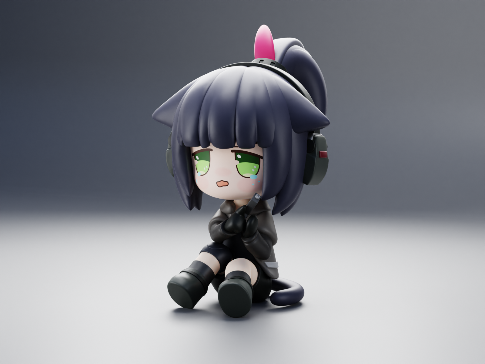 Jessica Chibi Arknights STL file for 3D printing