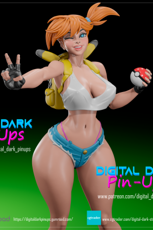 Misty pokemon STL file for 3D printing