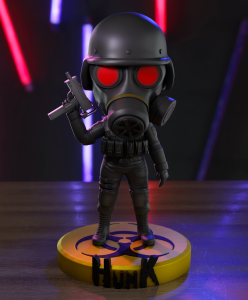 Hunk Chibi Residente Evil