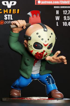 Jason Voorhees Chibi STL file for 3D printing