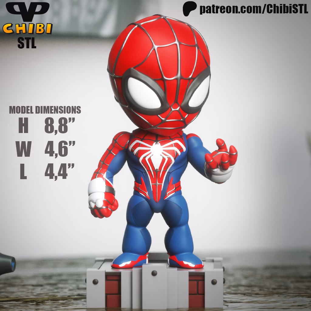 SpiderMan 2 PS5 STL file for 3D printing
