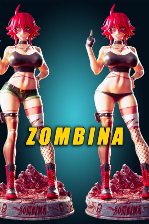 Zombina Monster Girl STL file for 3D printing
