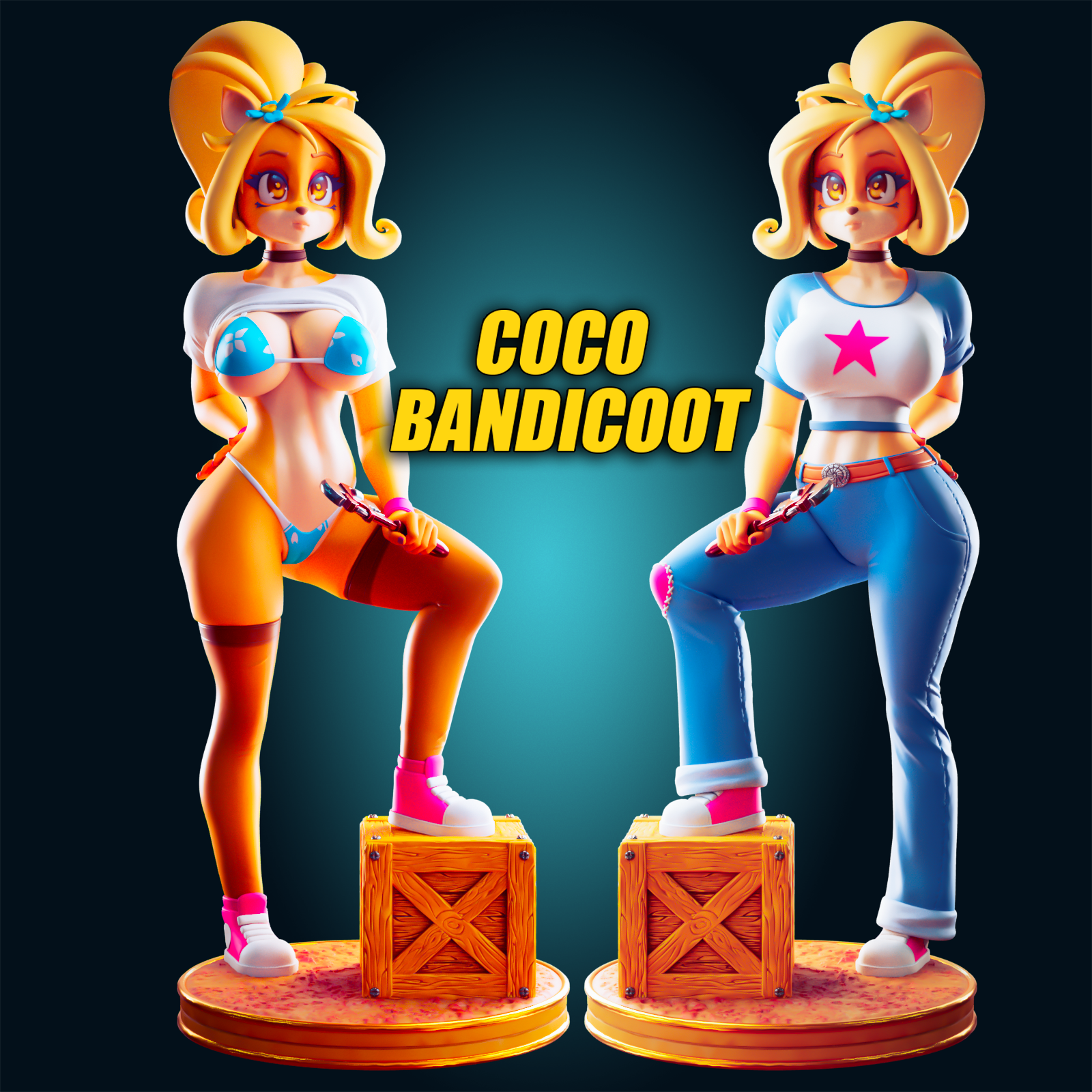 Coco Bandicoot STL file for 3D printing
