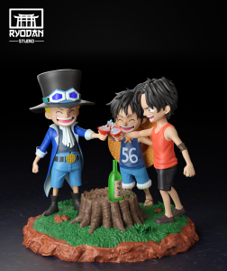 Childhood Ace Luffyand Sabo