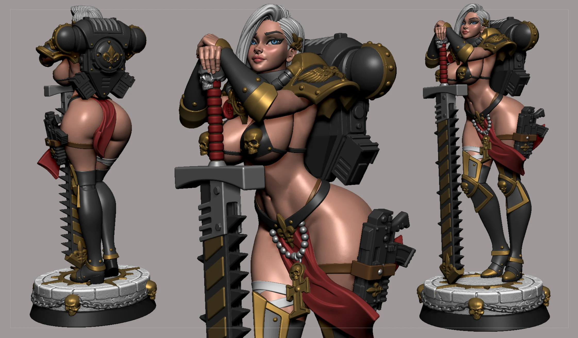 Elsa - Sister of battle - SFW - NSFW - FUTA PACK All versions - Image 2