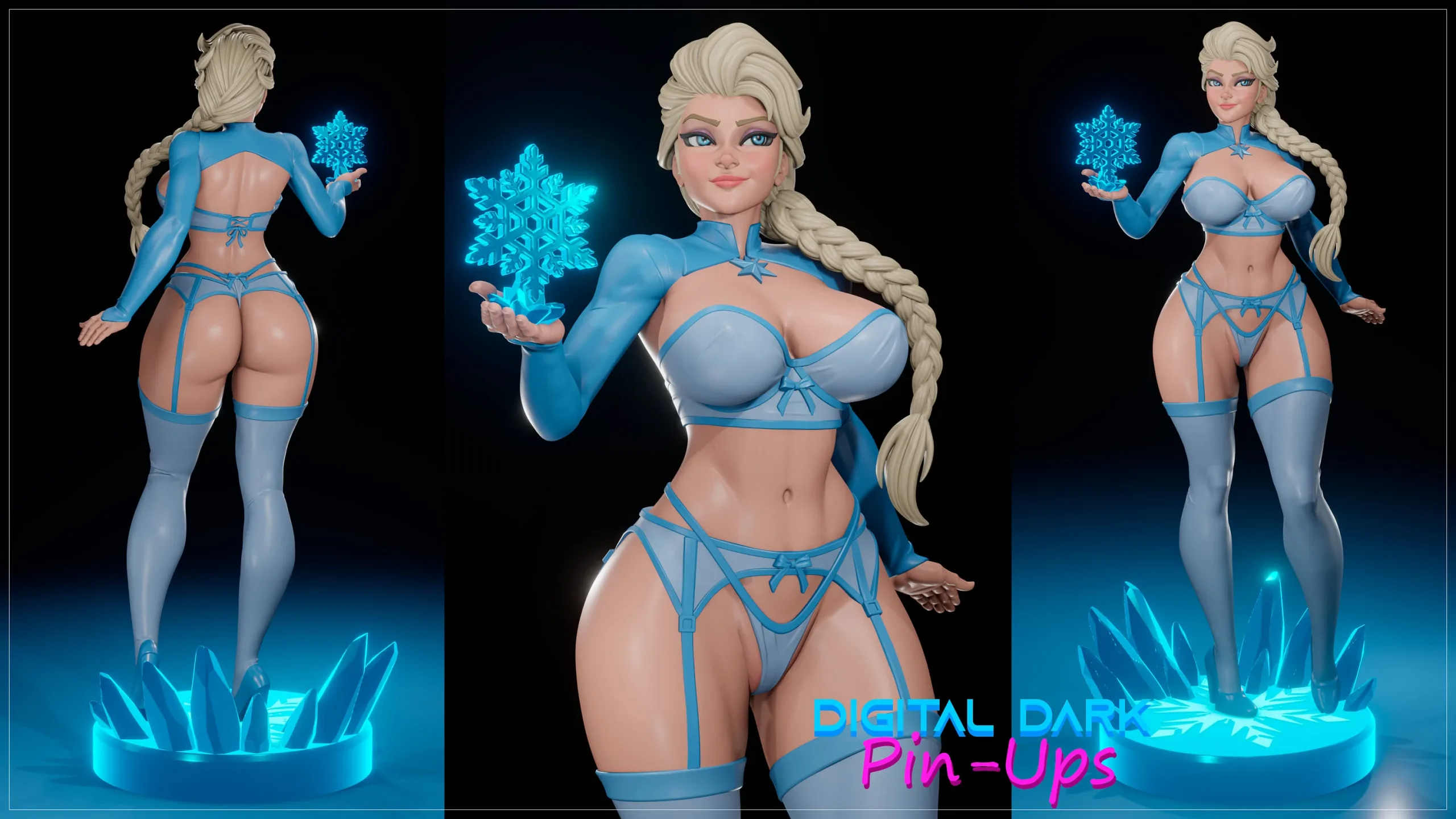 Elsa - Sister of battle - SFW - NSFW - FUTA PACK All versions - Image 3