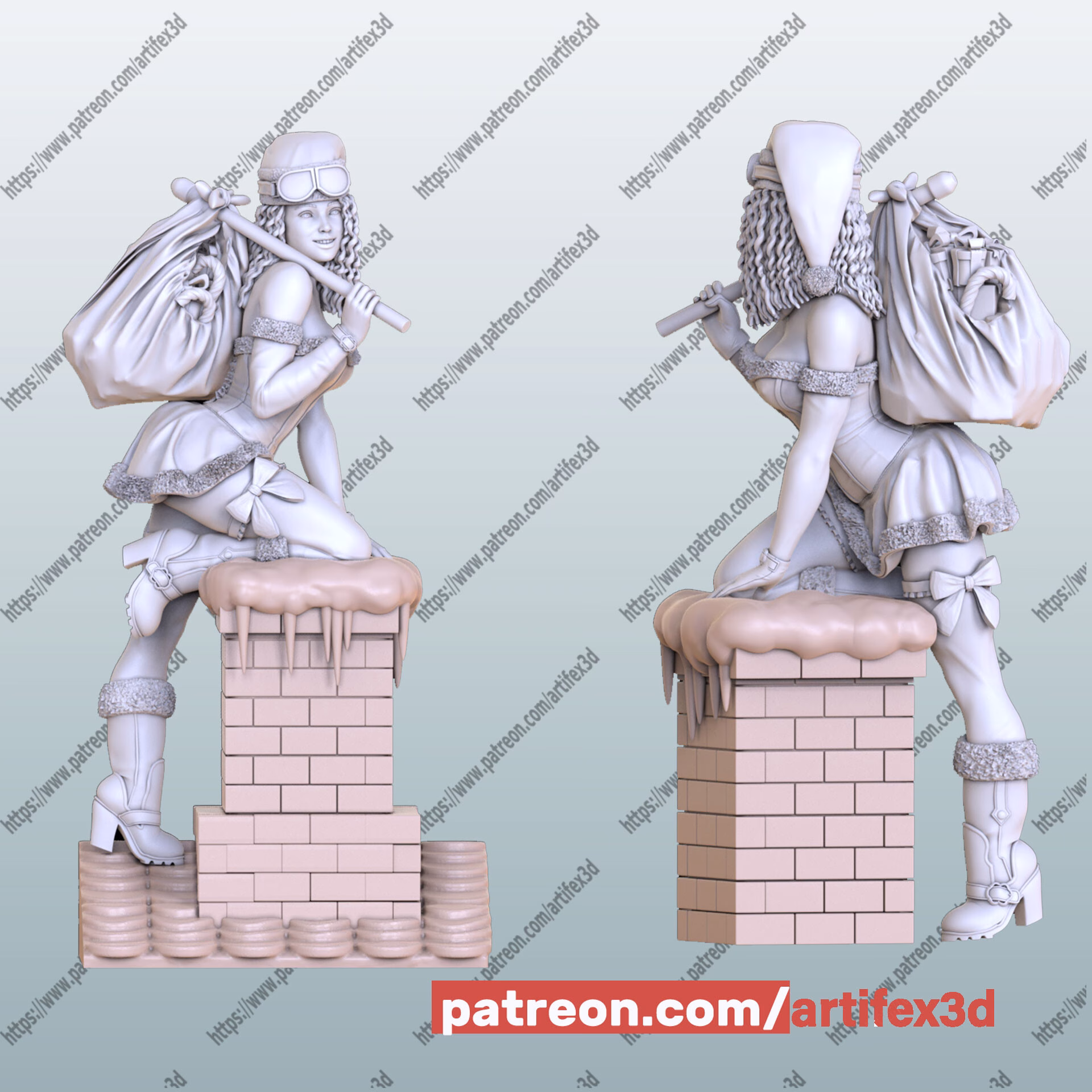 Lady Santa - STL - Image 26