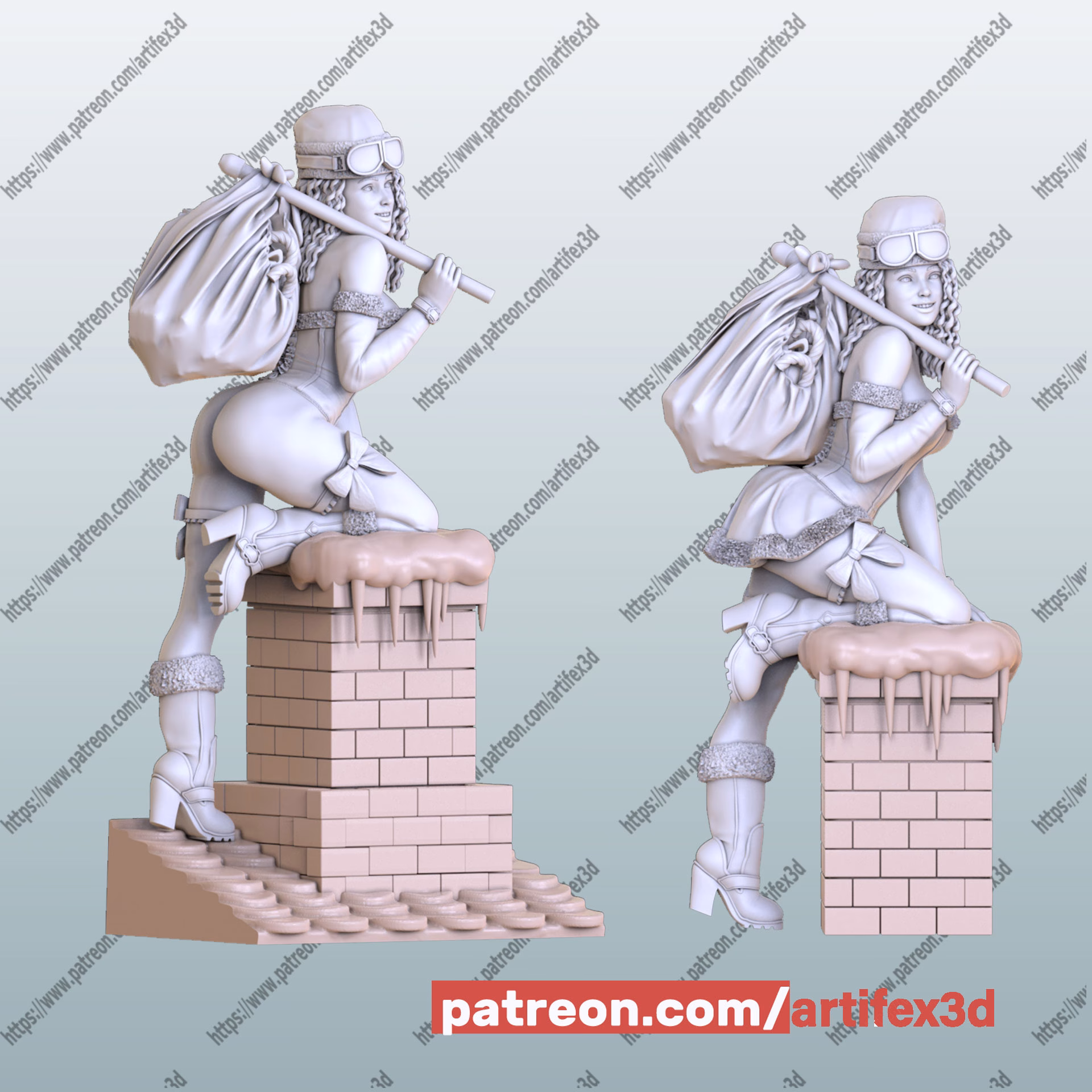 Lady Santa - STL - Image 27