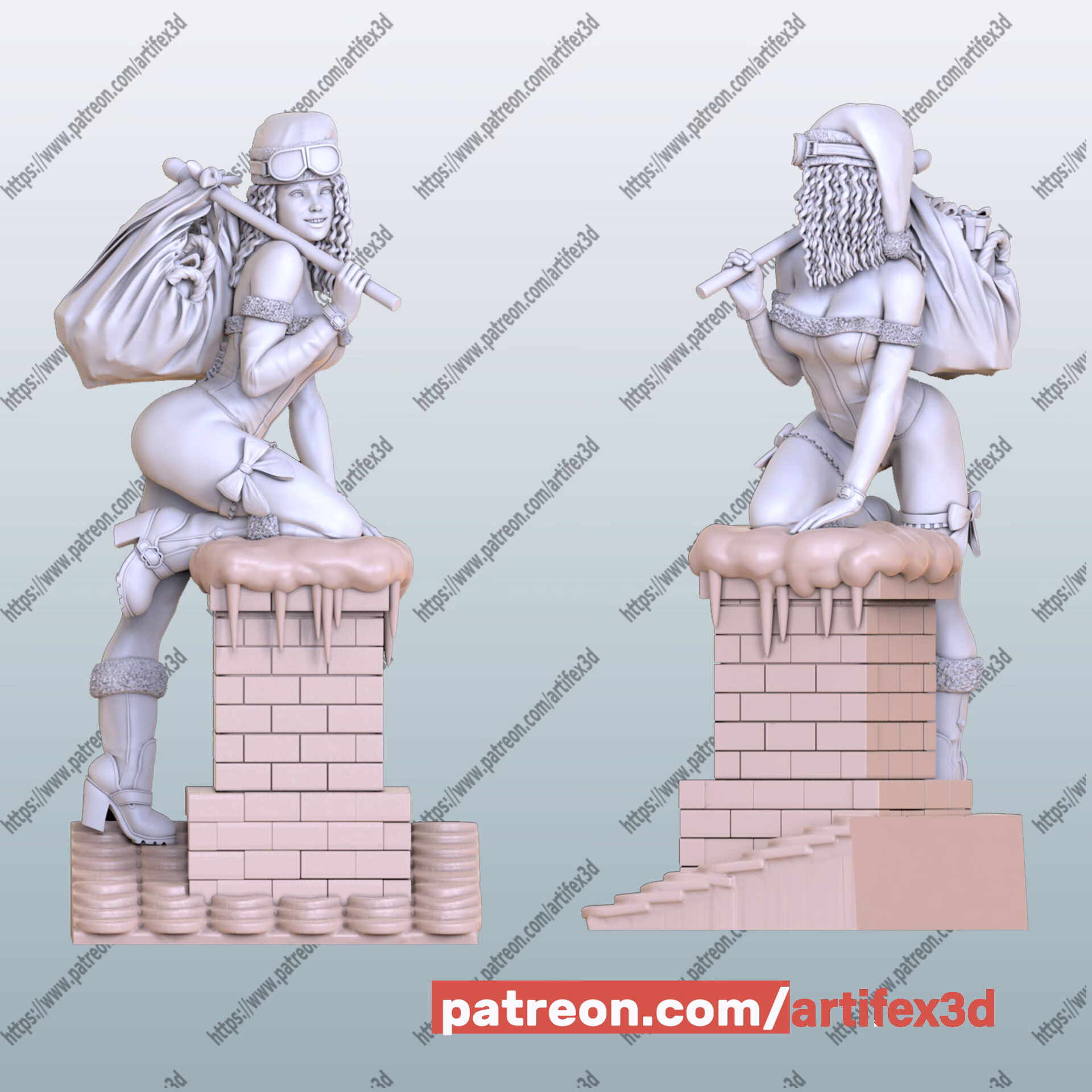 Lady Santa - STL - Image 29