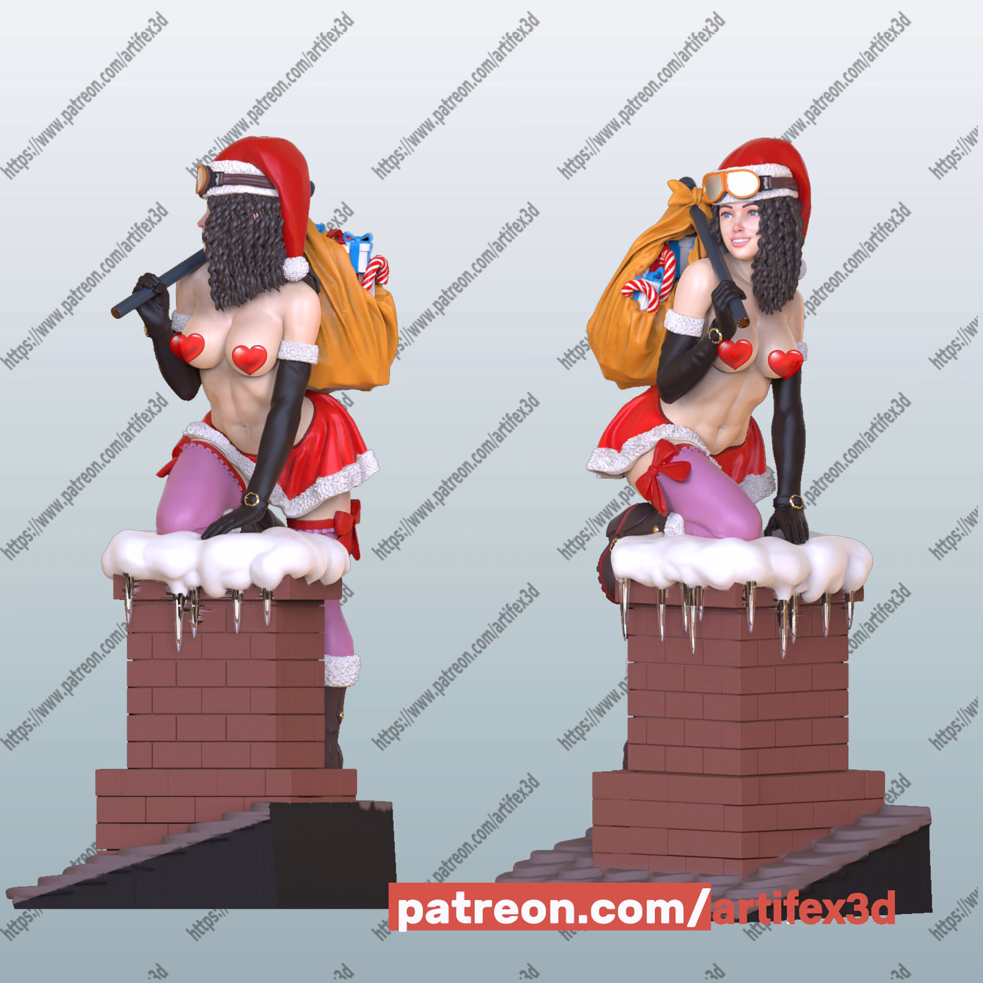 Lady Santa - STL - Image 8