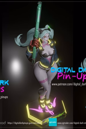 Rebecca Cyberpunk EdgeRunners STL file for 3D printing