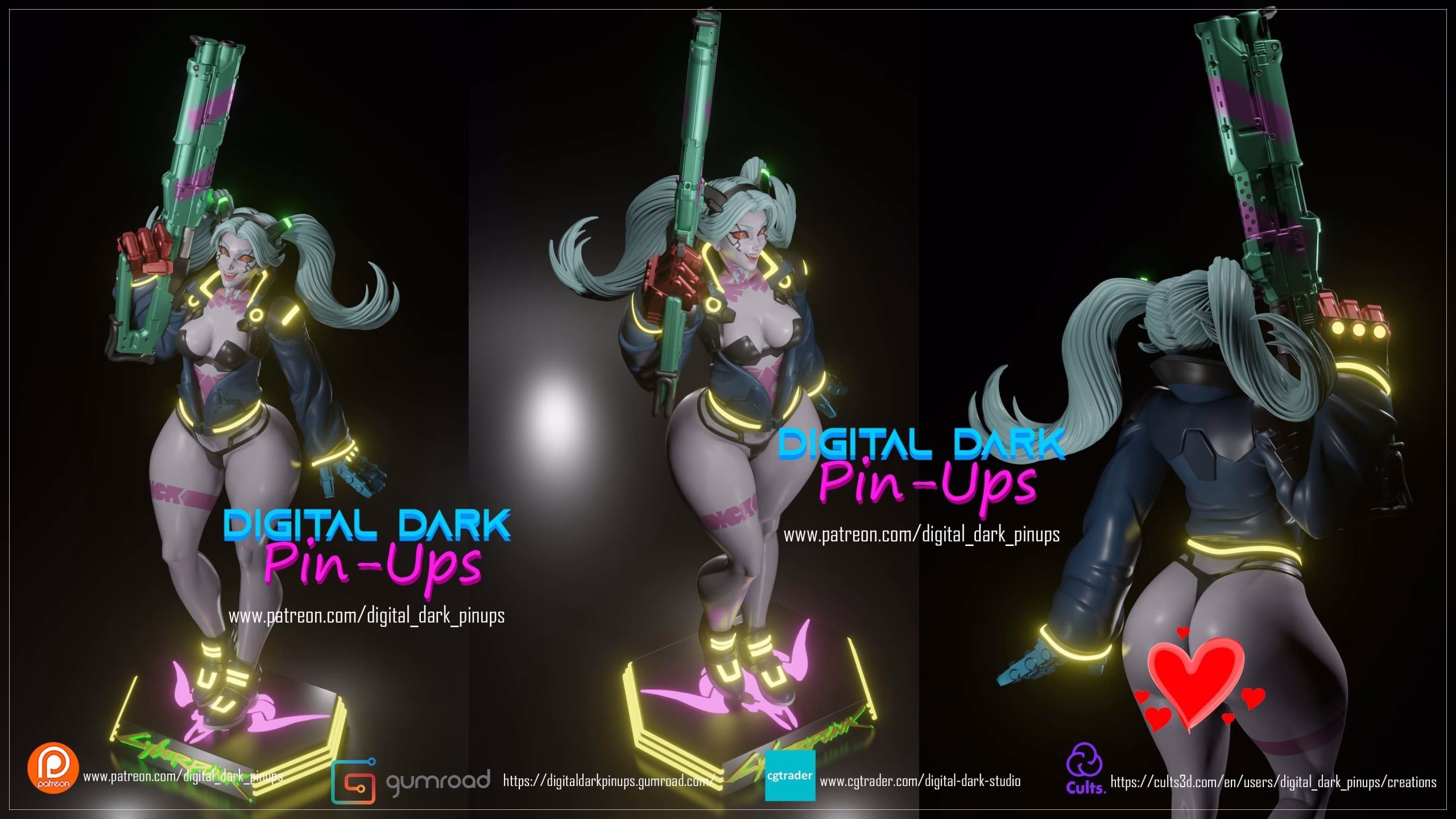 Rebecca Cyberpunk EdgeRunners STL file for 3D printing