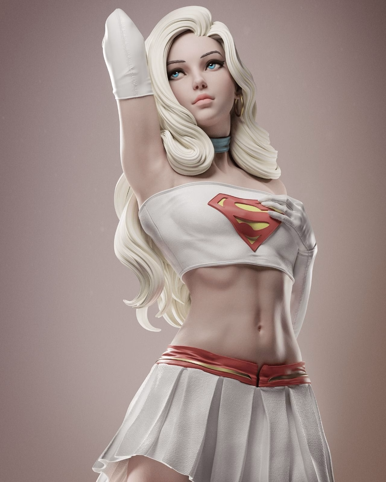 Supergirl STL file for 3D printing