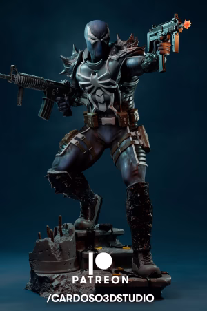 Agent Venom STL file for 3D printing