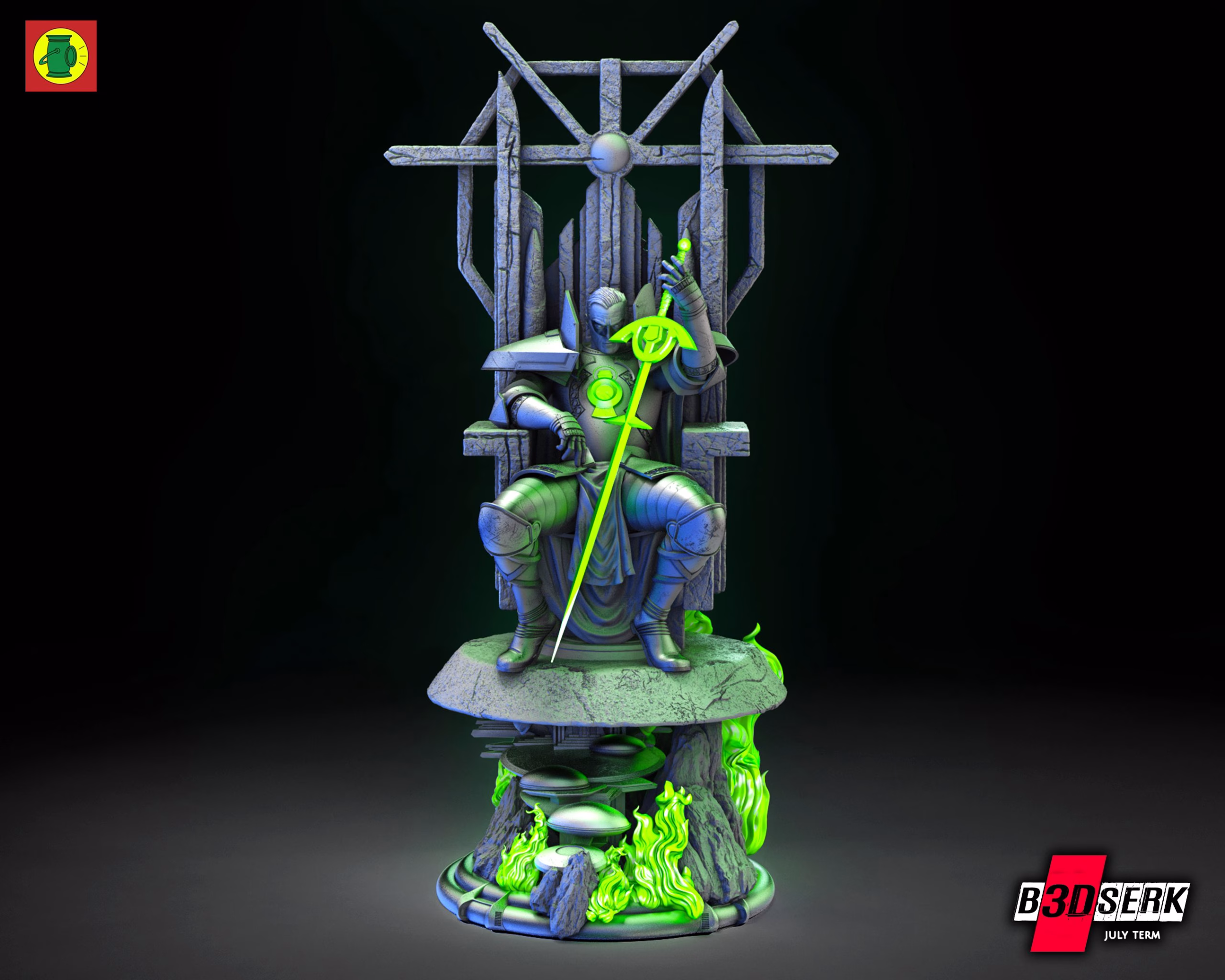 Alan Scott Sculpture (Verified) - Image 3