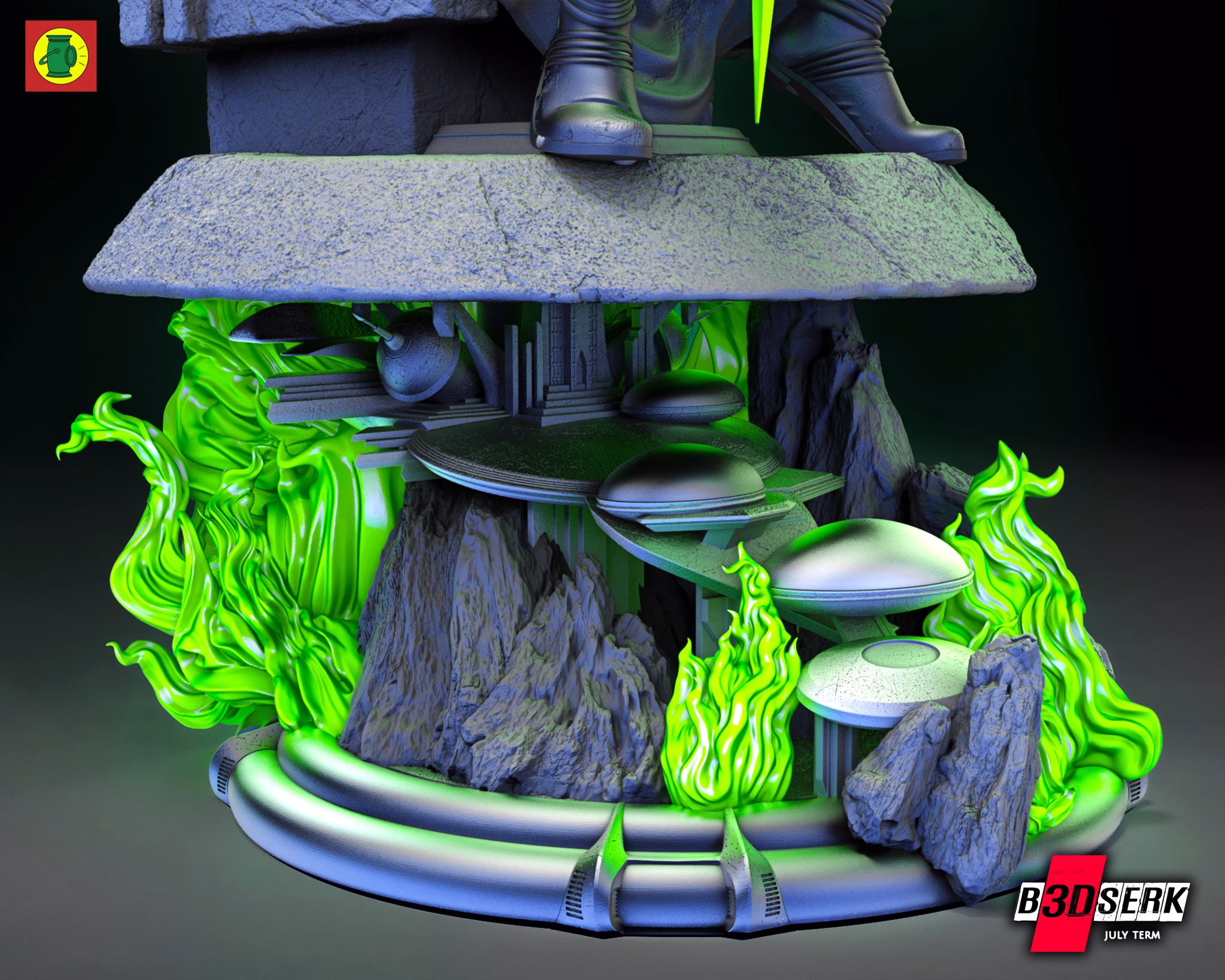 Alan Scott Sculpture (Verified) - Image 11