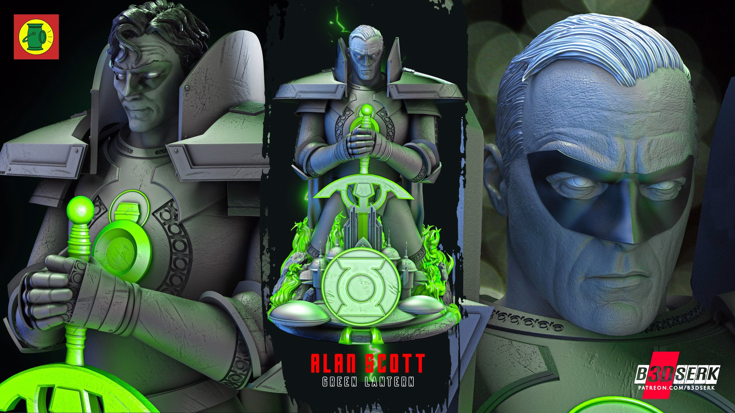 Alan Scott Bust (Verified) - Image 4