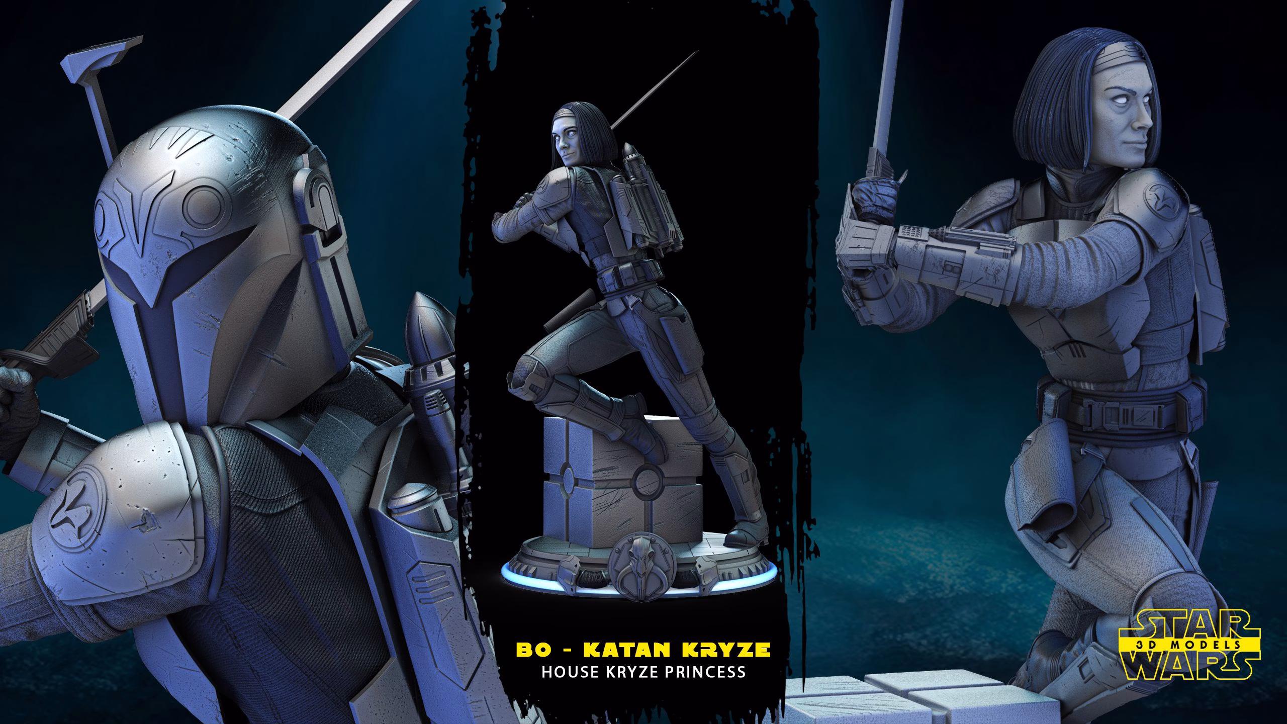 Bo-Katan Sculpture - Star Wars (Verified)
