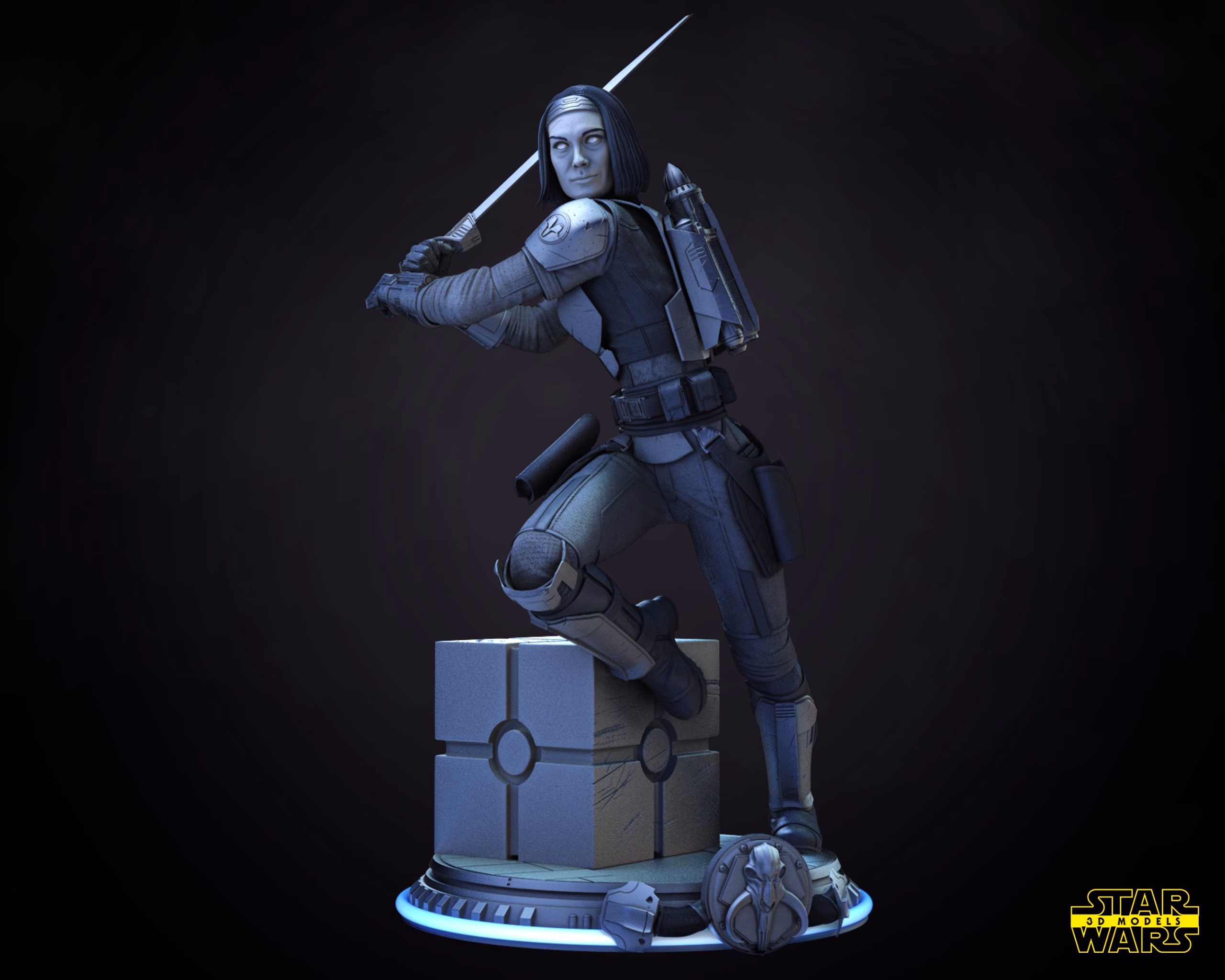 Bo-Katan Sculpture - Star Wars (Verified) - Image 3