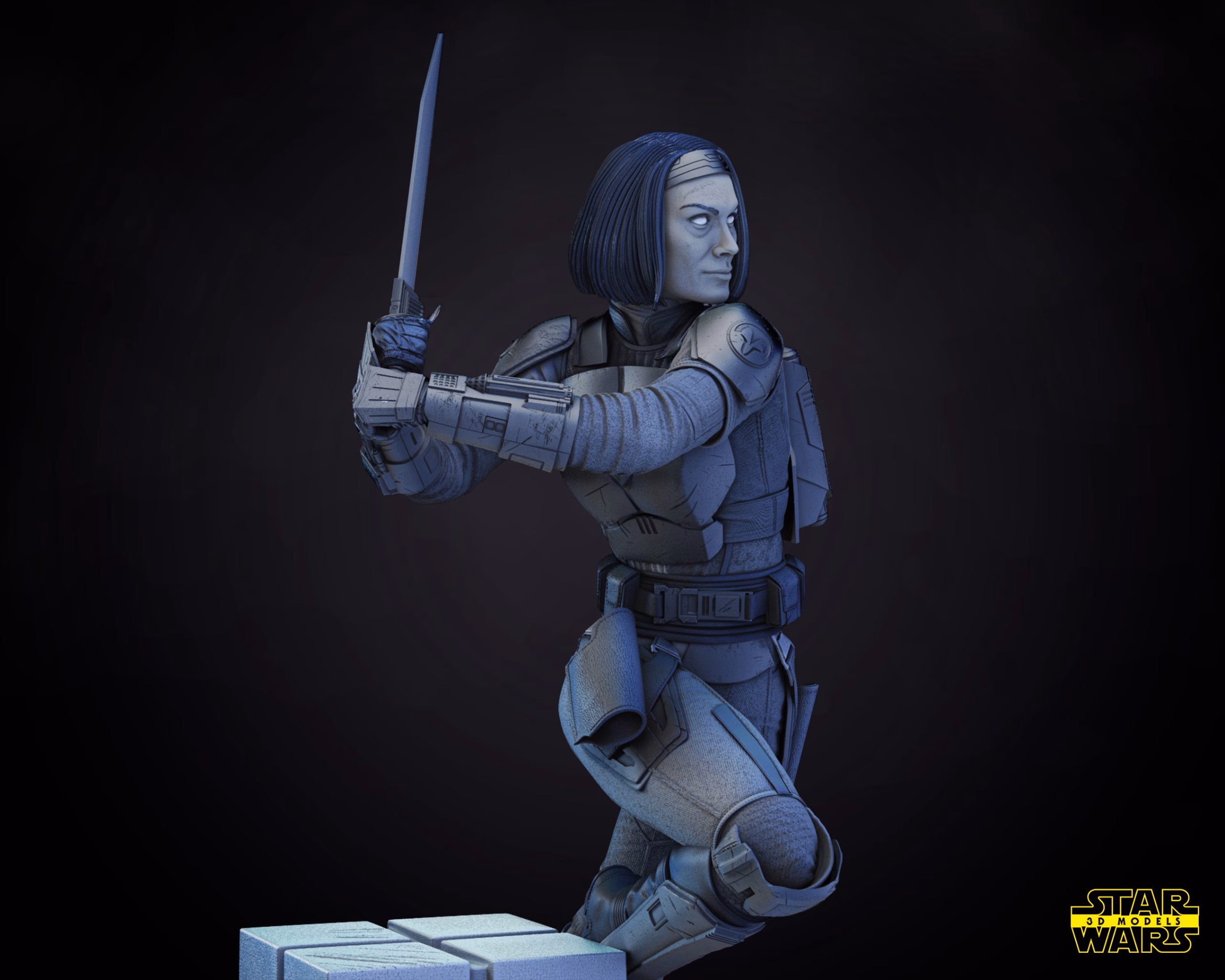 Bo-Katan Sculpture - Star Wars (Verified) - Image 4