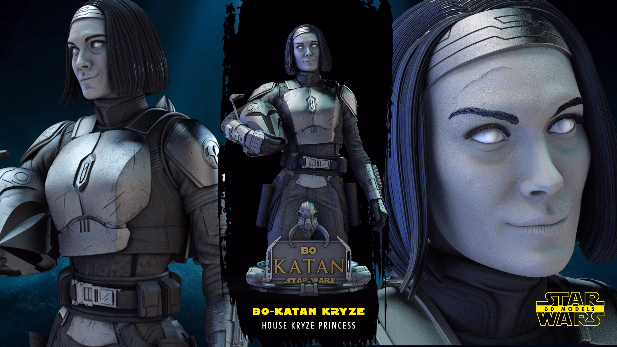 Bo-Katan Bust - Star-Wars (Verified)